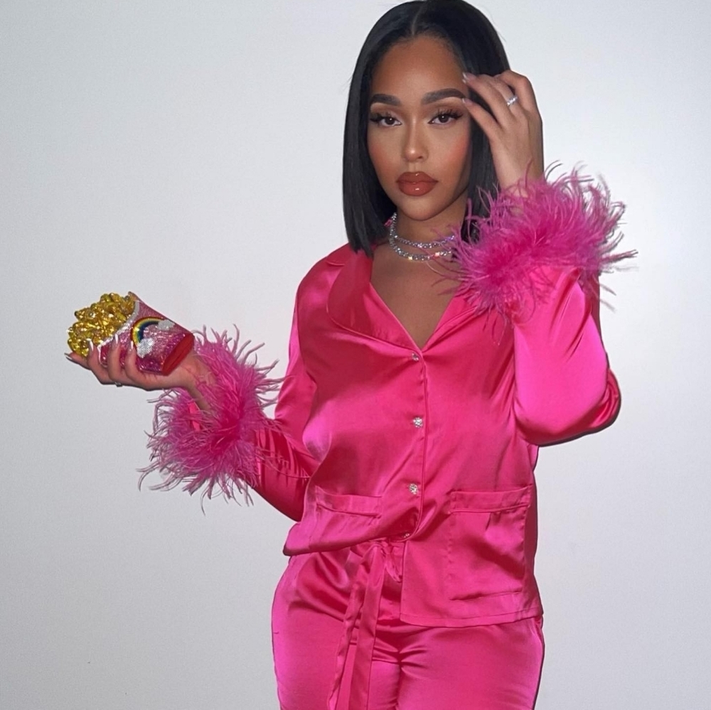 French Fries Rhinestone Lady Clutch